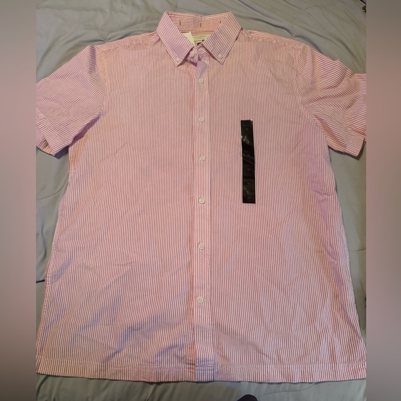 Banana republic standard fit button down short sleeve shirt, medium. NWT - Picture 1 of 6